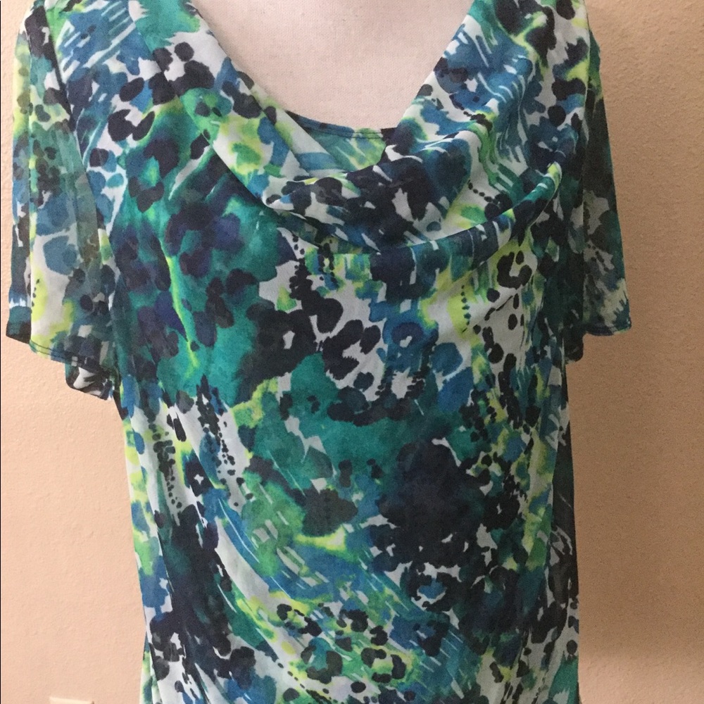 Lane Bryant sheer blouse 18/20 1x